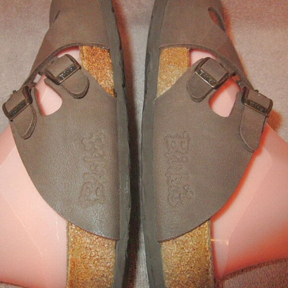 Birkenstock Birkis Florida Sandals Size 9 Cork Leather Comfort Slip On Slide - Picture 8 of 13